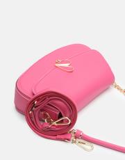 r1184 litva kapaklı kadın çantas fuşya 3