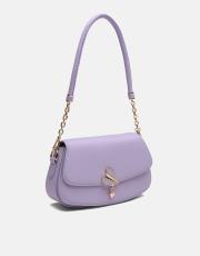 r1184 litva kapaklı kadın çantas lila 2