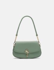 r1184 litva kapaklı kadın çantas mint yeşili