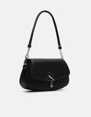 r1184 litva kapaklı kadın çantas siyah 2