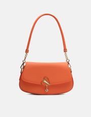 r1184 litva kapaklı kadın çantas turuncu