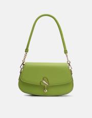 r1184 litva kapaklı kadın çantas fıstık yeşili