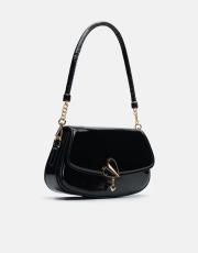 r1184 litva kapaklı kadın çantas siyah-b 2