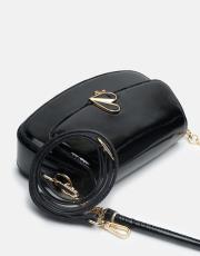 r1184 litva kapaklı kadın çantas siyah-b 3